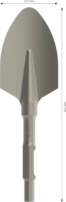 Bosch PRO HEX 30-4C Spatmeißel abgerundet 400 mm.