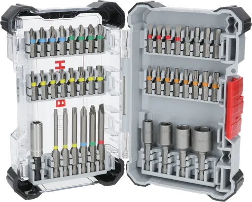 Bosch Extra Hard Schraubendreher-Bit-Set 43-teilig im Schaukasten.