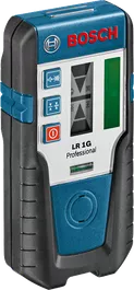 Bosch LR 1G Laserempfänger, IP65 staub- und spritzwassergeschützt.