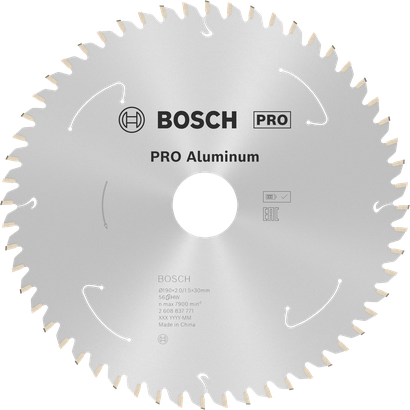 Bosch PRO Aluminium Kreissägeblatt, 190 mm 56 Zähne.