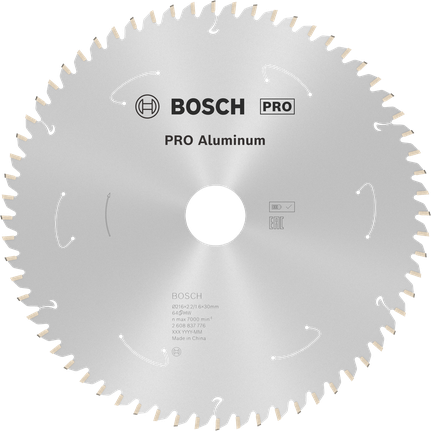 Bosch PRO Aluminium Akku-Kreissägeblatt 216mm.