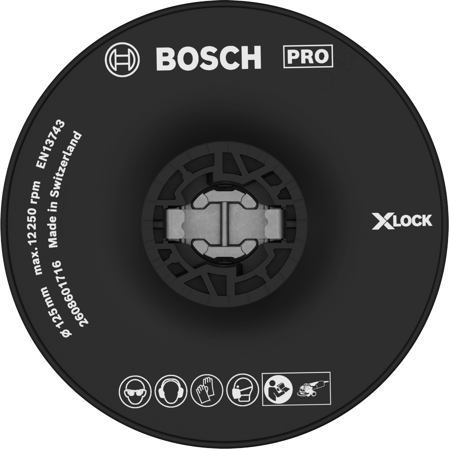 Bosch PRO Stützteller Hart 125 mm X-Lock Zubehör.