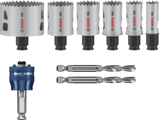 Bosch PRO Multi Material PC Plus Lochsägen-Set, 9-tlg.