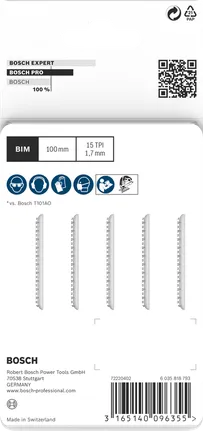 Bosch PRO Hardwood clean T101AIF Stichsägeblätter 100 mm 5 Stück.