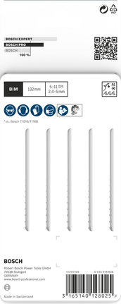 Bosch PRO Multi Material T345XF Stichsägeblätter 132mm 5Stk.