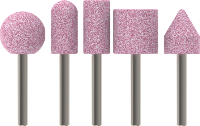 Bosch PRO Stahl-Schleifstift-Set 5-tlg., Körnung G60.