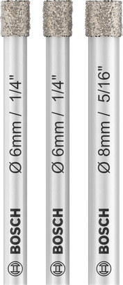 Bosch PRO Keramik-Trockenbohrer-Set für Fliesen, 3-tlg.