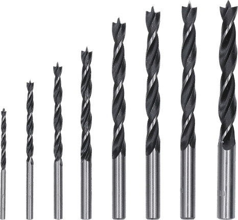 Bosch PRO Holzbohrer-Set mit Zentrierspitze, 8 Größen.