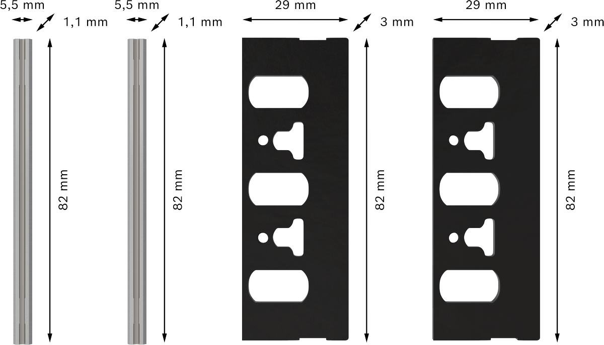 PRO Hobelmesser Set