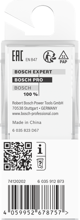 Bosch PRO Fräser mit Kugellager, bündig, 16x25,4mm.