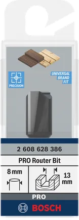 Bosch PRO Fräser gerade 13×19,6 mm.