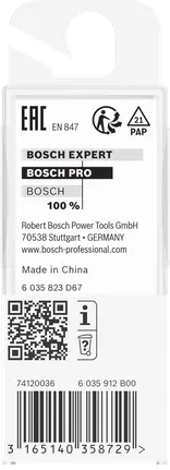 Bosch PRO-Fräser, gerade, 1/4″ x 5/8″.