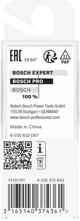 Bosch PRO Fräser 12,7×12,7 mm Schaft 6 mm.