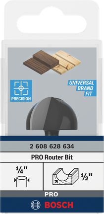 Bosch PRO Fräser-Kernbox 1/2″ R 1/4″ Schaft.