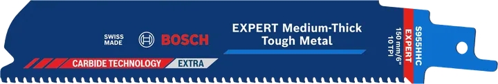 Bosch EXPERT S955HHC-Sägeblatt für mitteldickes, zähes Metall.