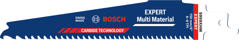Bosch EXPERT Multi Material S959XHM-Sägeblatt mit Hartmetallzähnen.