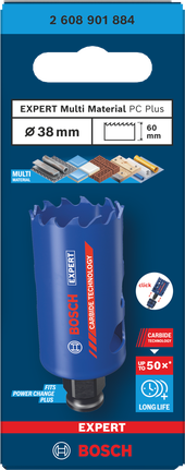 38-mm-Lochsäge für mehrere Materialien von Bosch .