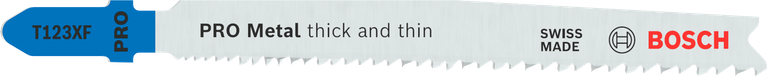 Bosch PRO Metal T123XF Stichsägeblatt für dickes und dünnes Metall.