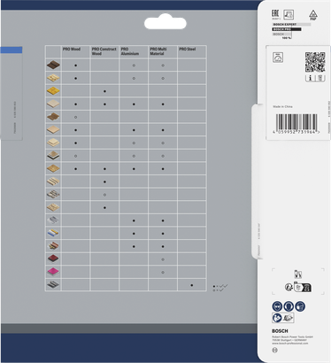Bosch PRO Steel Kreissägeblatt 203 x 2 x 25,4 mm Verpackung.