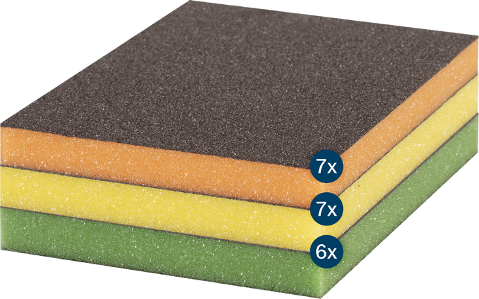 Bosch EXPERT S473 Standard Pad, verschiedene Schleifschwämme.