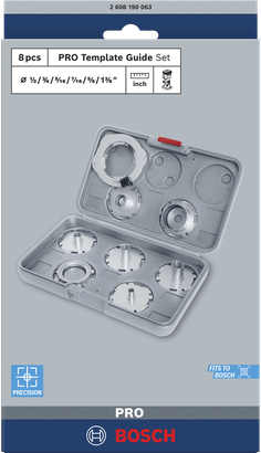 Bosch PRO Oberfräsen-Schablonenführungssatz 8-tlg.