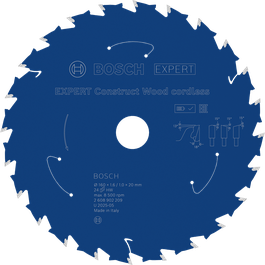 Akku-Sägeblatt Bosch EXPERT Construct Wood 160 mm T24.