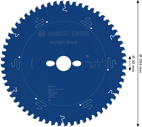 Bosch EXPERT Wood Kreissägeblatt 254mm T60.