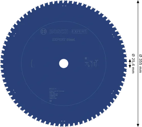 Bosch EXPERT Steel Kreissägeblatt 355mm T80.