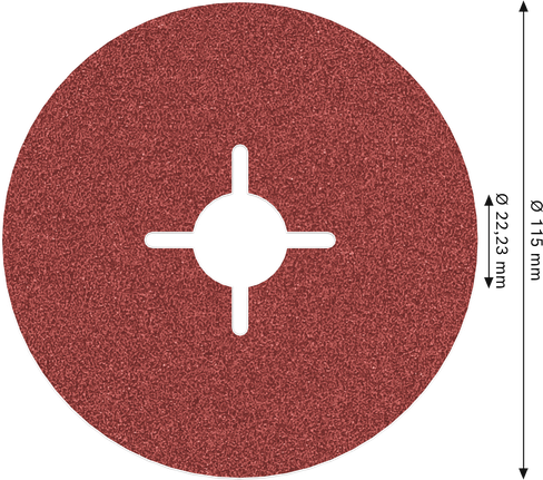 Bosch PRO R780 Fiberscheibe 115 mm, Körnung 80.
