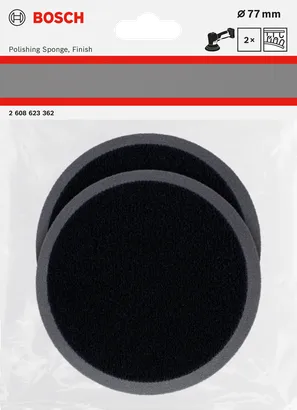 Bosch Polierschwamm 77 mm Finish 2 Stück.