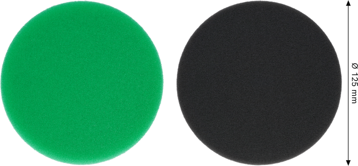 Bosch Polierschwamm-Set 125 mm für Finish und Cut.