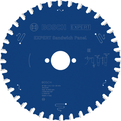 Bosch EXPERT Sandwichplatten-Kreissägeblatt 190 mm.