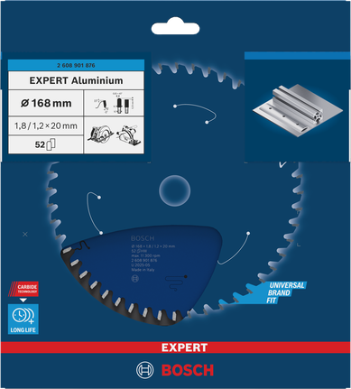Bosch EXPERT Aluminium 168 mm Kreissägeblatt.