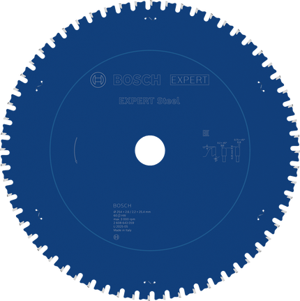 Bosch EXPERT Steel Kreissägeblatt mit 60 Zähnen.