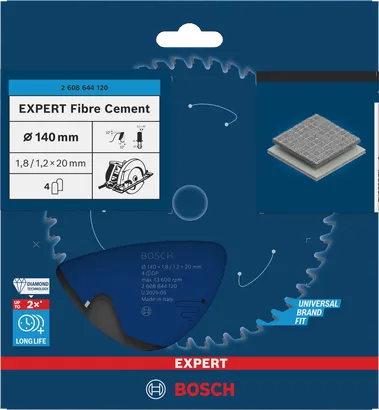 Bosch EXPERT Fibre Cement Kreissägeblatt 140 mm.