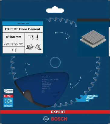 Bosch EXPERT Fibre Cement Kreissägeblatt 160 mm.