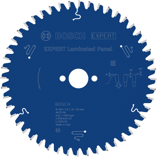 Bosch EXPERT Laminated Panel Kreissägeblatt, 48 Zähne.