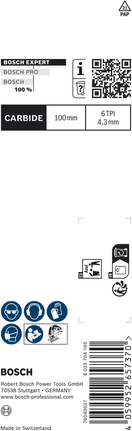 Bosch EXPERT Fiber Plaster T141HM Stichsägeblatt 100mm Hartmetall.