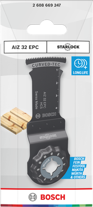Bosch Holzschneideblatt AIZ 32 EPC 32×60 mm.