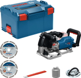 Bosch GNF 18V-40 Mauernutfräsen-Set mit L-Boxx-Koffer.