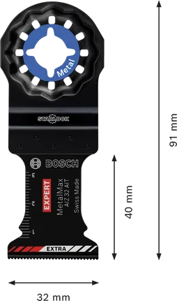 Bosch EXPERT MetalMax AIZ 32 AIT Multitool-Klinge für Metall.