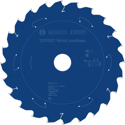 Akku-Kreissägeblatt Bosch EXPERT Wood, 216 mm T24.