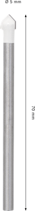 Bosch CYL-9 Weichkeramikbohrer 5 x 70 mm für Fliesen.