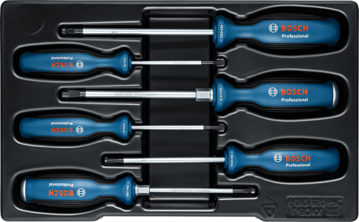 Schraubendreher-Set SL/PH/PZ/TX 6-tlg., Professional