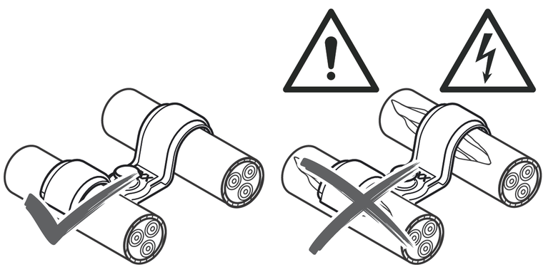 Kabelisolierungsprüfung.