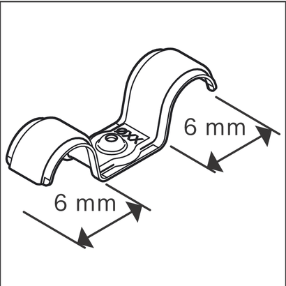 PRO Metall-Doppelkabelhalter
