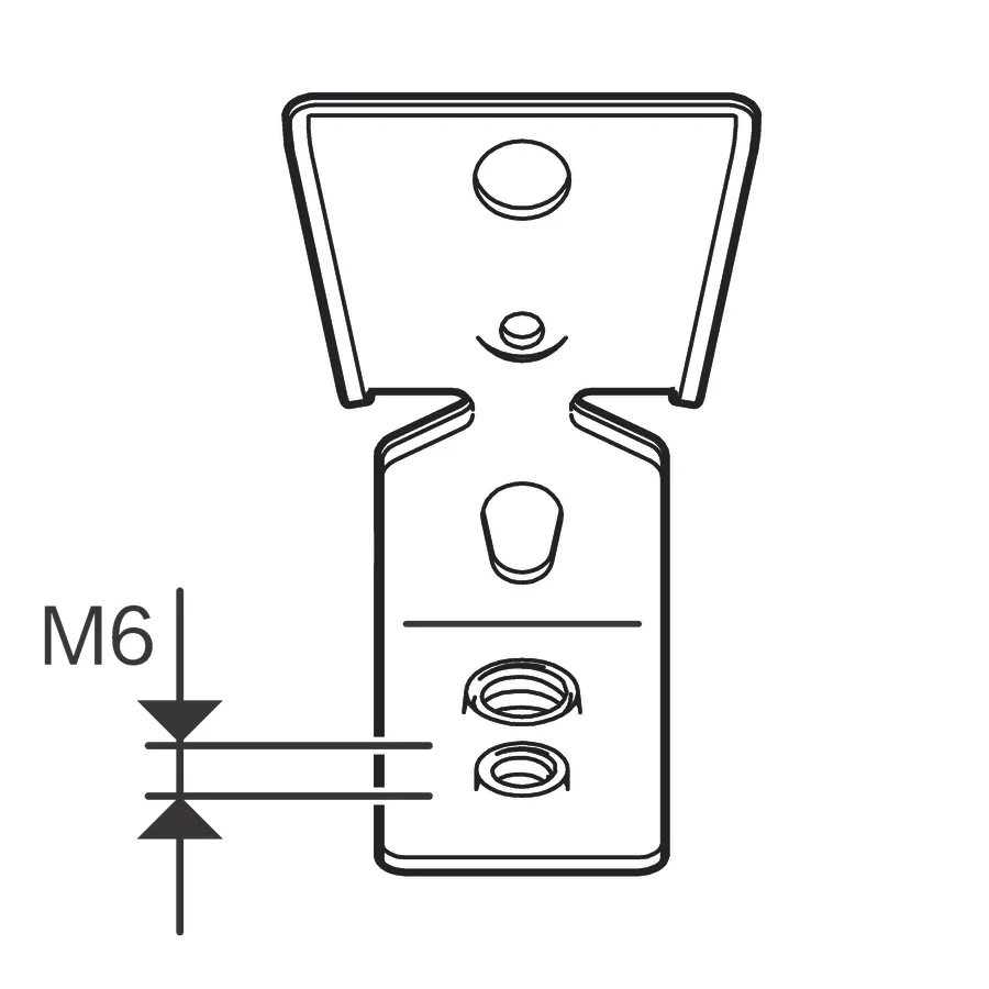 PRO FMI-M6/M8 Metallaufhänger