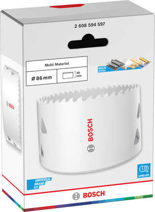Bosch Multimaterial-Gewindelochsäge 86 x 40 mm.