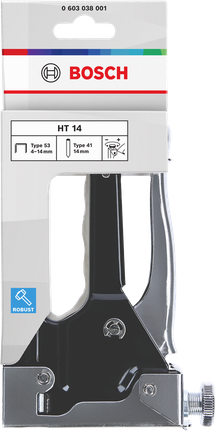 Handtacker HT 14 von Bosch für Klammern und Nägel.