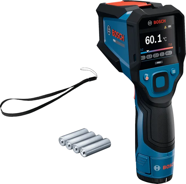 Bosch GIS 700 Infrarot-Thermometer mit Batterien.